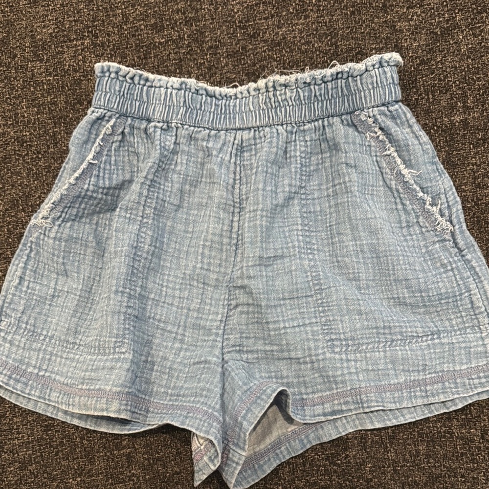 Women's Blue Casual Shorts